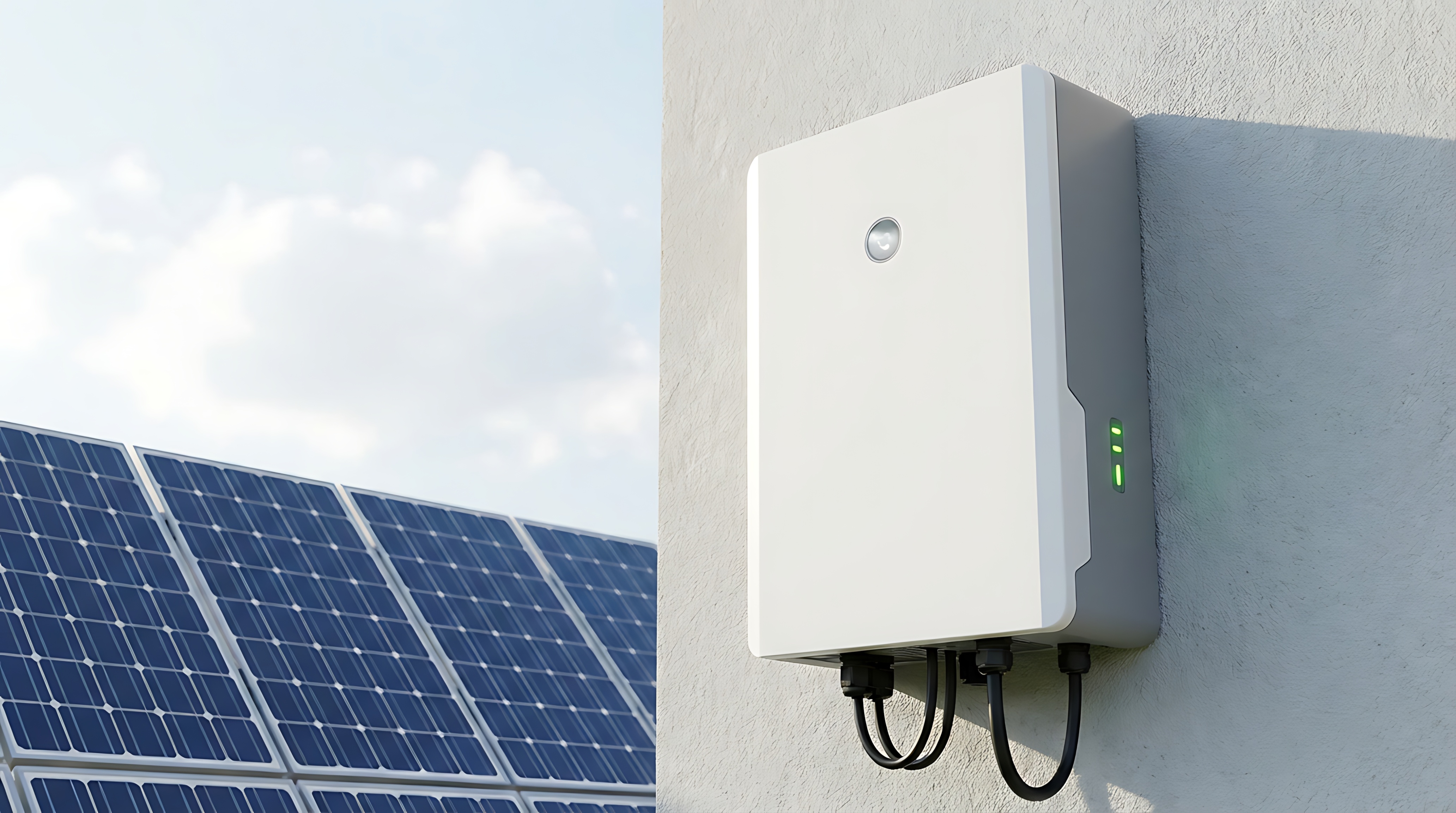 Solar panels and battery storage installed on a UK home